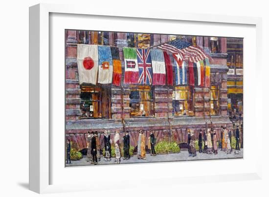 Hassam: Allied Flags, 1917-Childe Hassam-Framed Giclee Print