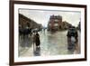 Hassam: Rainy Boston, 1885-Childe Hassam-Framed Giclee Print