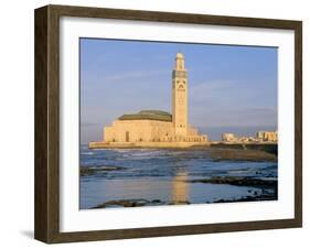 Hassan II Mosque, Casablanca, Morocco, North Africa, Africa-Bruno Morandi-Framed Photographic Print