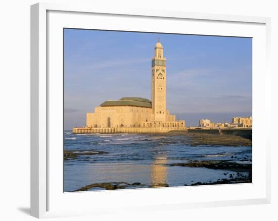 Hassan II Mosque, Casablanca, Morocco, North Africa, Africa-Bruno Morandi-Framed Photographic Print