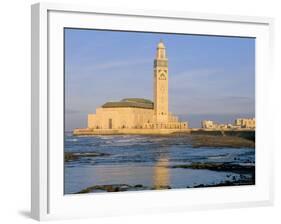 Hassan II Mosque, Casablanca, Morocco, North Africa, Africa-Bruno Morandi-Framed Photographic Print