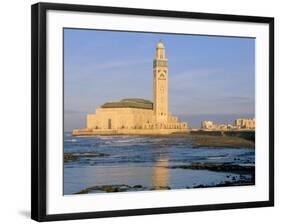 Hassan II Mosque, Casablanca, Morocco, North Africa, Africa-Bruno Morandi-Framed Photographic Print