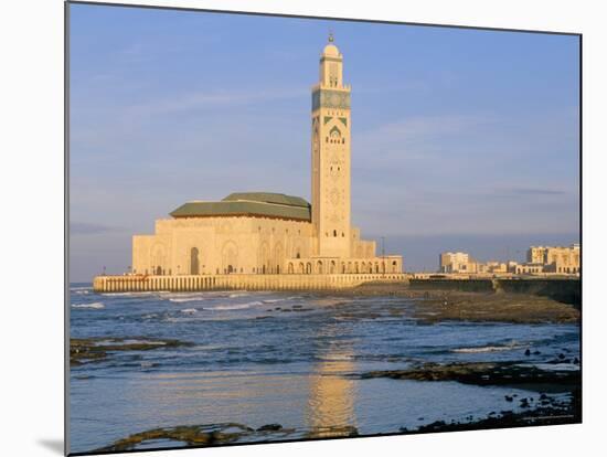 Hassan II Mosque, Casablanca, Morocco, North Africa, Africa-Bruno Morandi-Mounted Photographic Print