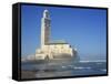 Hassan II Mosque, Casablanca, Morocco, North Africa, Africa-Simanor Eitan-Framed Stretched Canvas