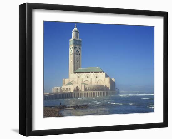 Hassan II Mosque, Casablanca, Morocco, North Africa, Africa-Simanor Eitan-Framed Photographic Print