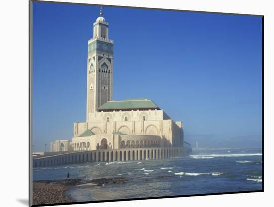 Hassan II Mosque, Casablanca, Morocco, North Africa, Africa-Simanor Eitan-Mounted Photographic Print