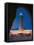 Hassan II Mosque, Casablanca, Morocco-Walter Bibikow-Framed Stretched Canvas