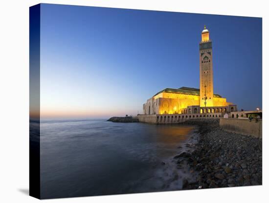 Hassan Ii Mosque in Casablanca, the Third Largest in World after Those at Mecca and Medina, Morocco-Julian Love-Stretched Canvas