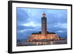 Hassan Ii Mosque in Casablanca-p.lange-Framed Photographic Print