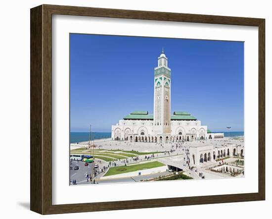 Hassan II Mosque, the Third Largest Mosque in the World, Casablanca, Morocco, North Africa, Africa-Gavin Hellier-Framed Photographic Print