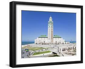 Hassan II Mosque, the Third Largest Mosque in the World, Casablanca, Morocco, North Africa, Africa-Gavin Hellier-Framed Photographic Print