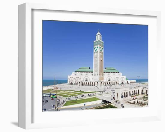 Hassan II Mosque, the Third Largest Mosque in the World, Casablanca, Morocco, North Africa, Africa-Gavin Hellier-Framed Photographic Print