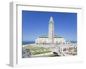 Hassan II Mosque, the Third Largest Mosque in the World, Casablanca, Morocco, North Africa, Africa-Gavin Hellier-Framed Photographic Print