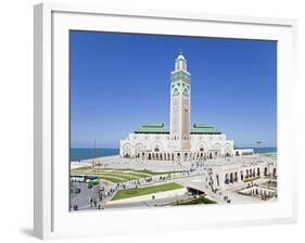 Hassan II Mosque, the Third Largest Mosque in the World, Casablanca, Morocco, North Africa, Africa-Gavin Hellier-Framed Photographic Print