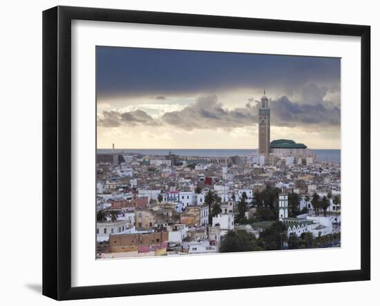 Hassan Ii Mosque, the Third Largest Mosque in the World, Casablanca, Morocco, North Africa-Gavin Hellier-Framed Premium Photographic Print