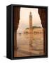 Hassan II Mosque Through Archway, Casablanca, Morocco, North Africa, Africa-Vincenzo Lombardo-Framed Stretched Canvas