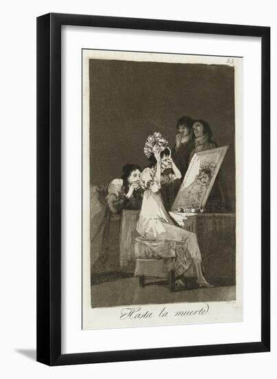 Hasta La Muerte, 1799-Francisco de Goya-Framed Giclee Print