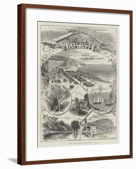 Hastings and St Leonards as a Winter Resort-Thomas Sulman-Framed Giclee Print