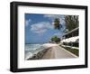 Hastings Beach Boardwalk, Barbados, Windward Islands, West Indies, Caribbean, Central America-Michael DeFreitas-Framed Photographic Print