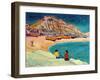 Hastings: Beach Scene-Robert Tyndall-Framed Giclee Print