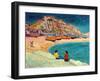 Hastings: Beach Scene-Robert Tyndall-Framed Giclee Print