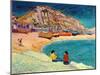 Hastings: Beach Scene-Robert Tyndall-Mounted Giclee Print