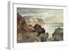 Hastings Beach (W/C)-Joshua Cristall-Framed Giclee Print