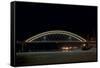 Hastings Bridge Illuminated at Night-jrferrermn-Framed Stretched Canvas