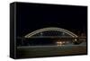 Hastings Bridge Illuminated at Night-jrferrermn-Framed Stretched Canvas