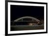 Hastings Bridge Illuminated at Night-jrferrermn-Framed Photographic Print