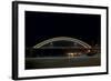 Hastings Bridge Illuminated at Night-jrferrermn-Framed Photographic Print