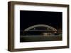 Hastings Bridge Illuminated at Night-jrferrermn-Framed Photographic Print