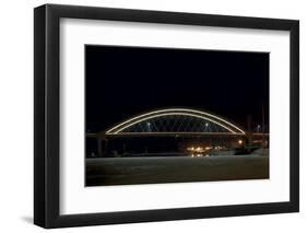 Hastings Bridge Illuminated at Night-jrferrermn-Framed Photographic Print