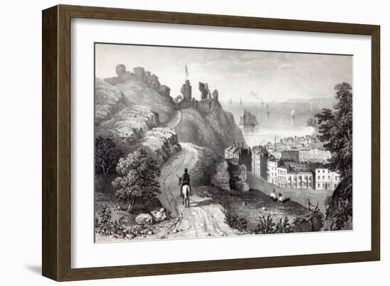 Hastings Castle from the Revd W. Wallinger's Plantation, engraved by R. Martin-Thomas Ross-Framed Giclee Print