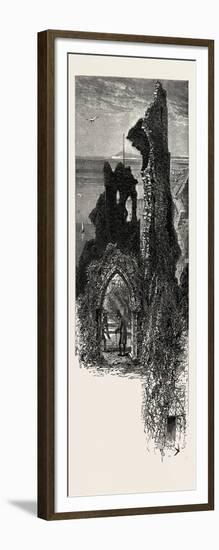Hastings Castle, the South Coast, UK, 19th Century-null-Framed Giclee Print