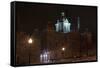 Hastings City Hall at Night-jrferrermn-Framed Stretched Canvas