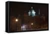 Hastings City Hall at Night-jrferrermn-Framed Stretched Canvas