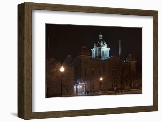 Hastings City Hall at Night-jrferrermn-Framed Photographic Print