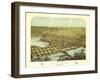 Hastings, Minnesota - Panoramic Map-Lantern Press-Framed Art Print