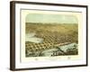 Hastings, Minnesota - Panoramic Map-Lantern Press-Framed Art Print