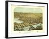 Hastings, Minnesota - Panoramic Map-Lantern Press-Framed Art Print