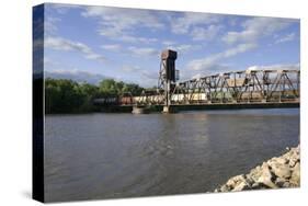 Hastings Railroad Lift Bridge-jrferrermn-Stretched Canvas