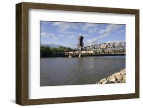 Hastings Railroad Lift Bridge-jrferrermn-Framed Photographic Print