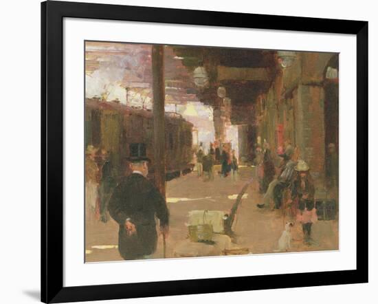 Hastings Railway Station-Walter Frederick Osborne-Framed Giclee Print