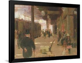 Hastings Railway Station-Walter Frederick Osborne-Framed Giclee Print