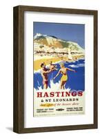 Hastings Sea-null-Framed Art Print