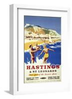 Hastings Sea-null-Framed Art Print