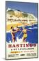 Hastings Sea-null-Mounted Art Print