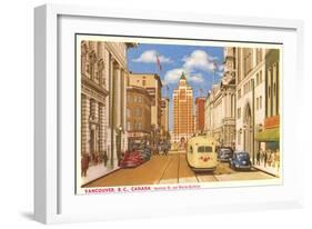 Hastings Street, Vancouver, British Columbia-null-Framed Art Print