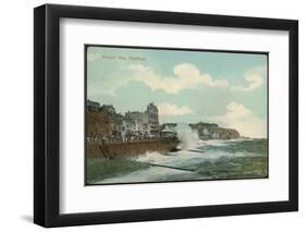 Hastings, Sussex: a Rough Sea-null-Framed Photographic Print